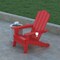 Emma and Oliver Tiverton Set of 2 Adirondack Chairs with Cup Holders, Weather Resistant HDPE Adirondack Chairs